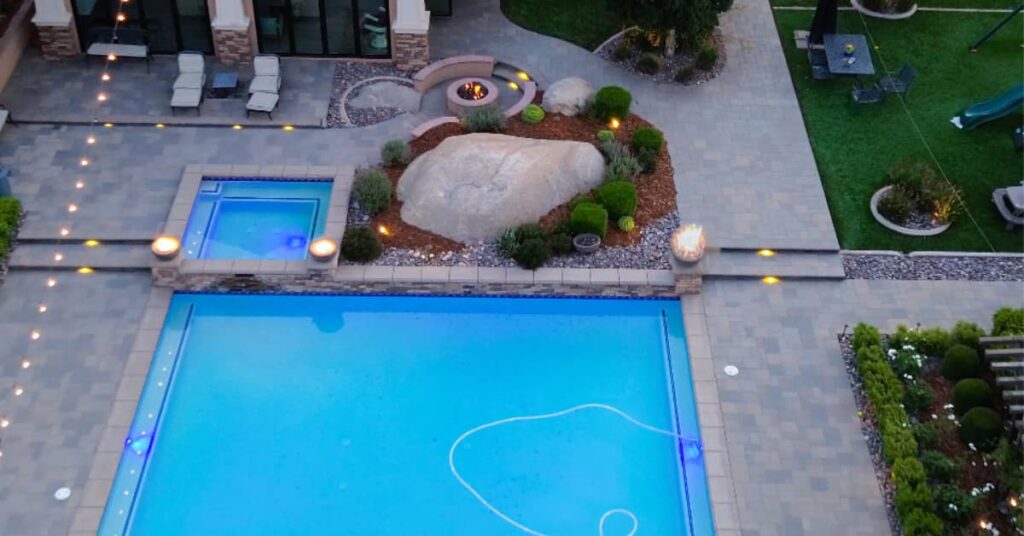 Custom 3D Design, pool, spa, patio, landscaping