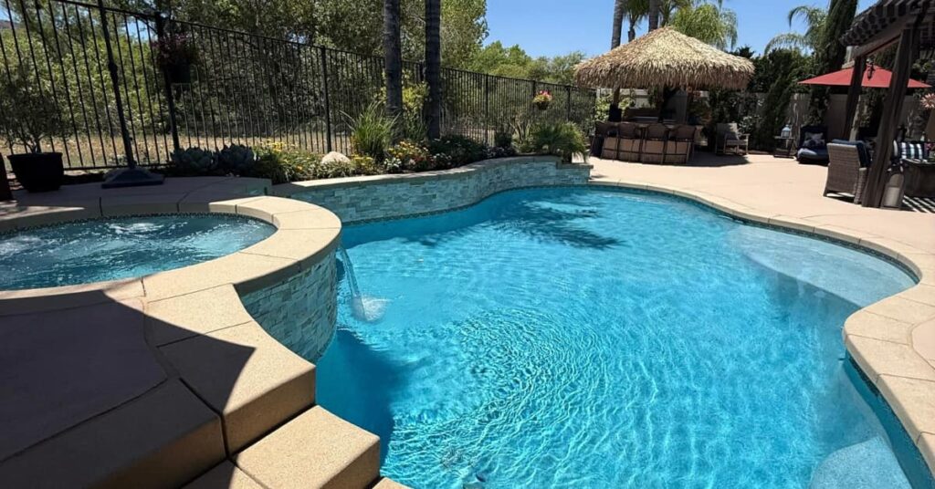 pool spa trees by the Premier Pool Builder in Riverside, CA, Majestic Pool Construction