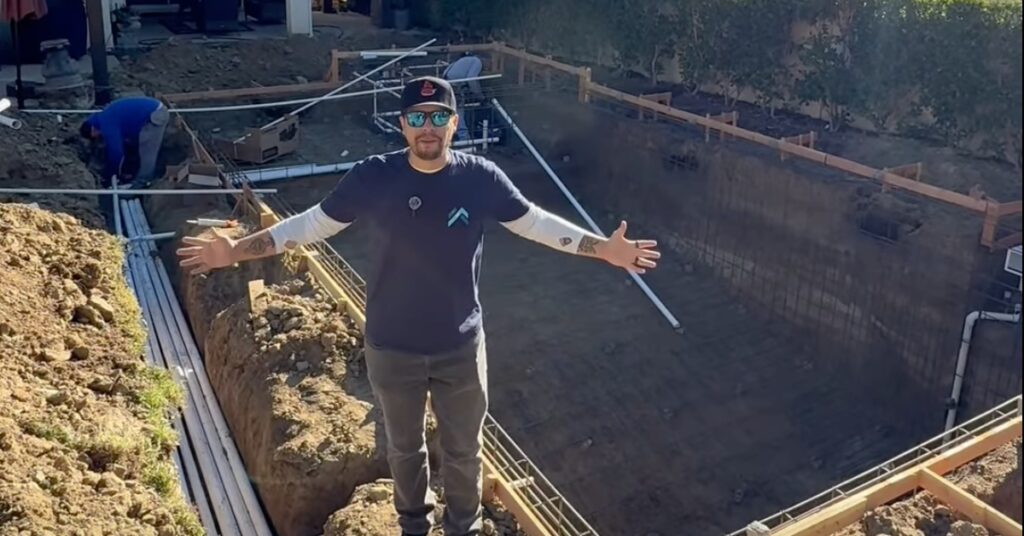 Rob from Majestic Pool Construction showing you the start of the pool building process in southern california