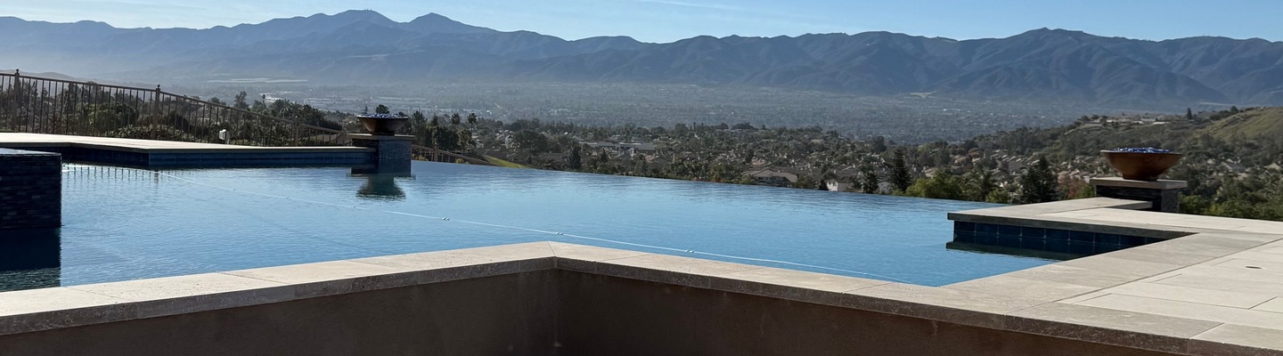 SoCal pool builders infinity edge pool