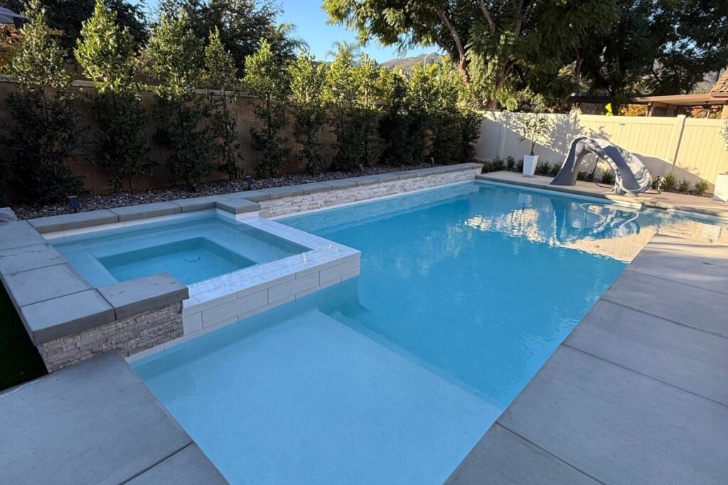 SoCal pool builders inground pool, spa and decking