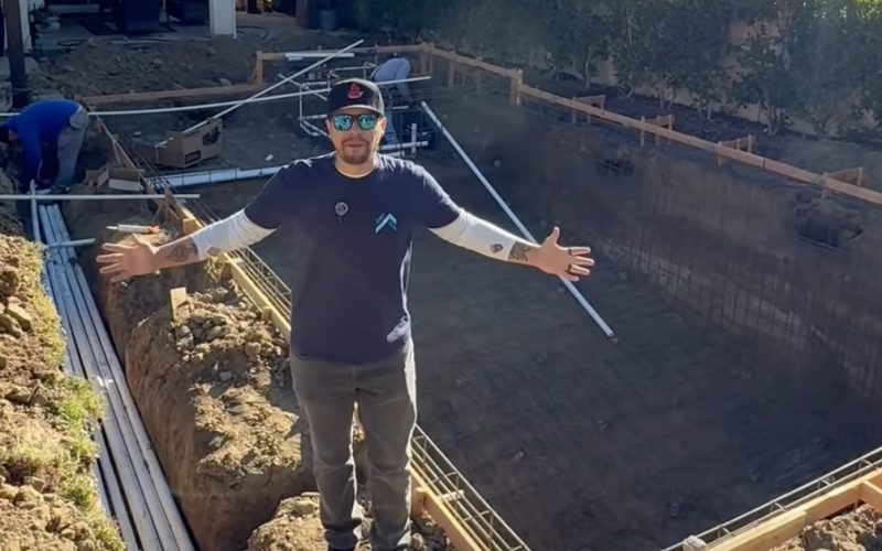Rob from Majestic Pool Construction showing you the start of the pool building process in southern california